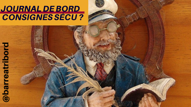 ▷ Journal de bord d’un voilier : les consignes de sécurité aussi sont à inclure.